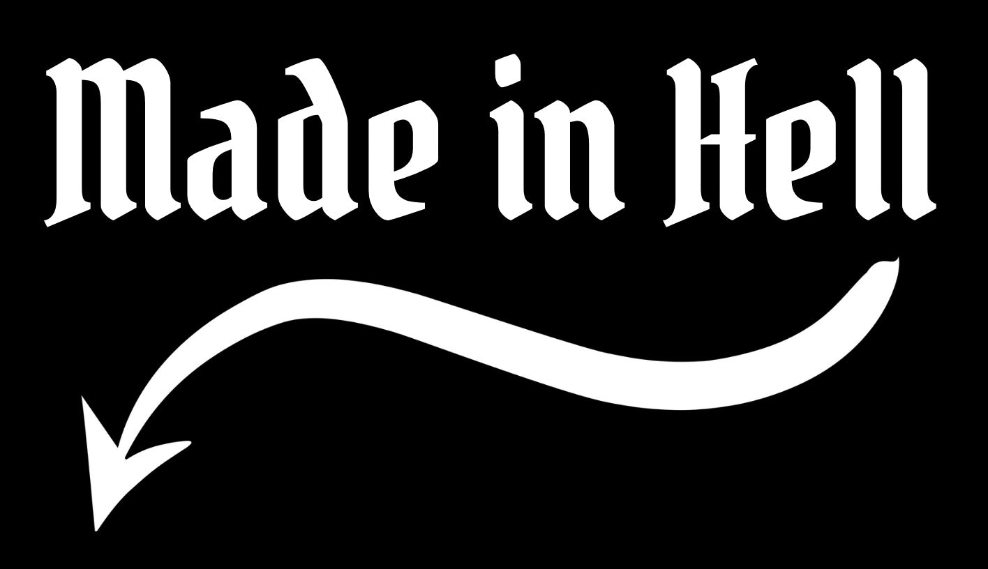 Made in Hell Car Decal