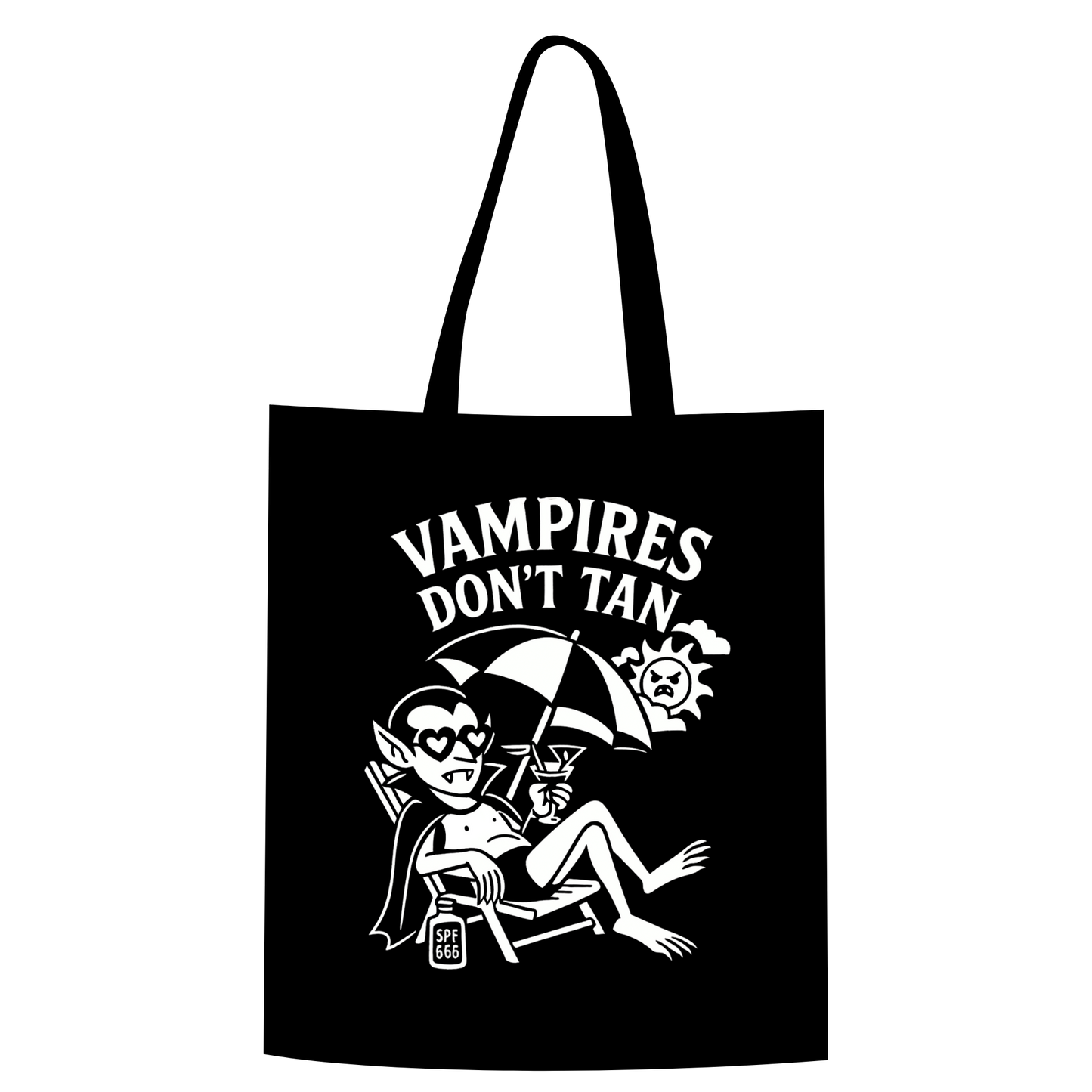 Vampires Don’t Tan Tote Bag